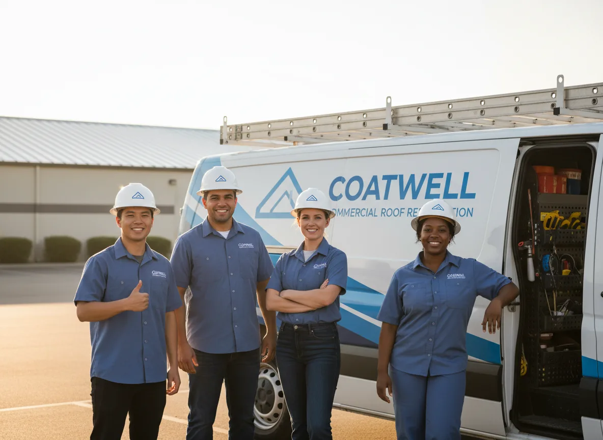 Commercial roof coating company in Sigel, IL
